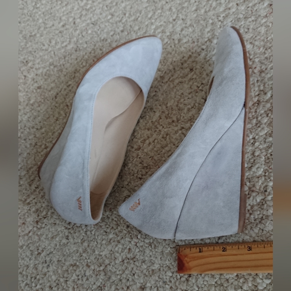 Viscata Verona Suede Wedges in Light Gray size US 10 - Picture 12 of 16